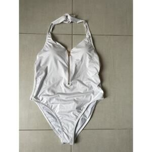 Kenny Flowers Swim One Piece Swimsuit Gold Zip The Santorini Swimwear